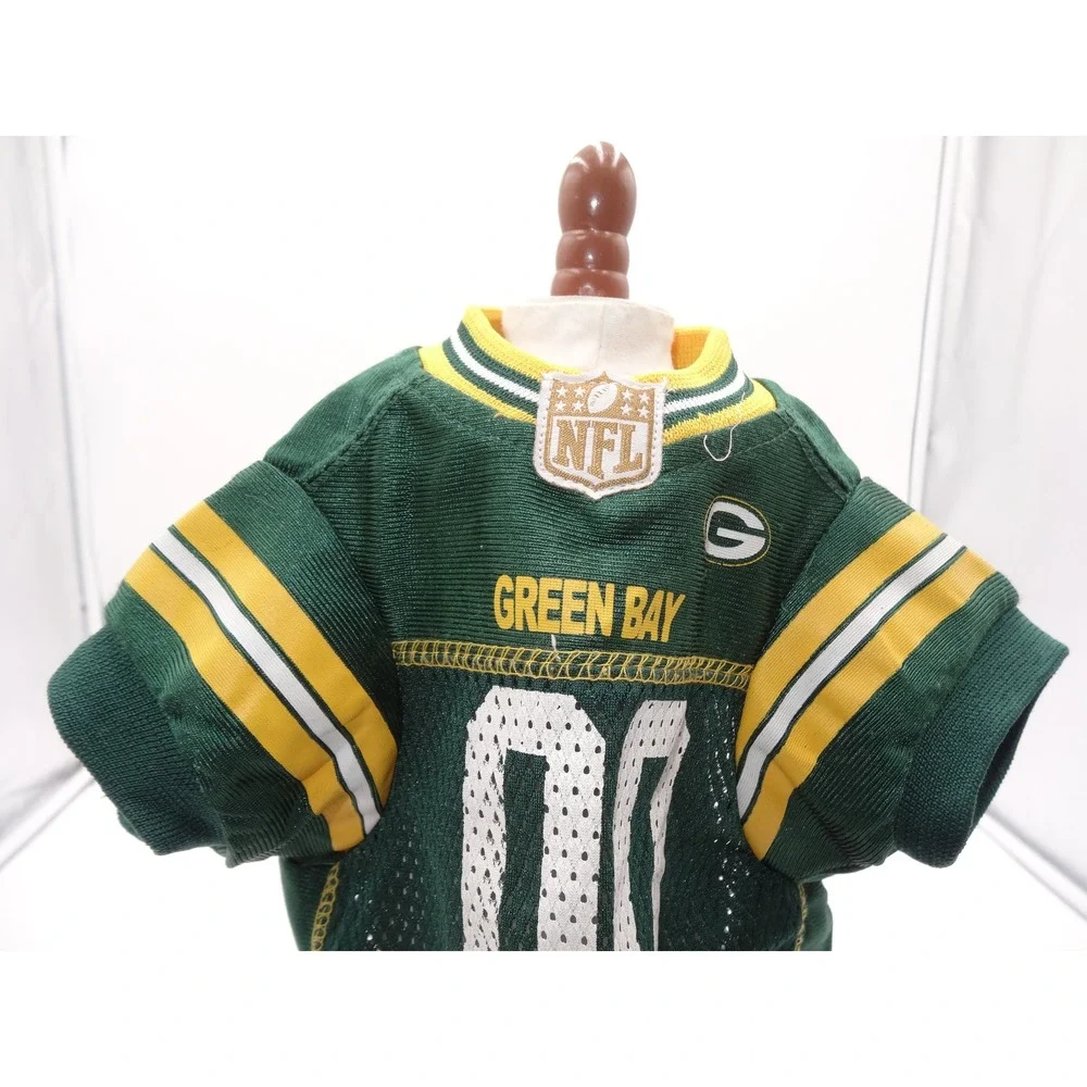 NFL Green Bay Packers Pet Jersey Green Yellow Mesh Dog Shirt Small